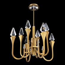 Schonbek Beyond BPD25534-AB - Plumeria 34IN LED 3000K/3500K/4000K/5000K Pendant in Aged Brass with Optic Crystal