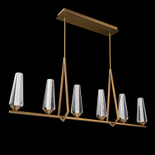 Schonbek Beyond BPD66247-AB - Devotion 47IN LED 3000K/3500K/4000K Pendant in Aged Brass with Radiance® Crystal Dust