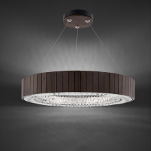 Schonbek Beyond BPD88533-SW - Andean 33IN LED 3000K/3500K/4000K/5000K Pendant in Smokey Walnut with Optic Crystal