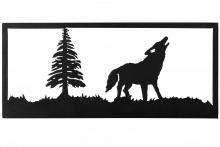 Meyda Green 162079 - 18"W Lone Wolf Wall Art