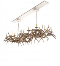 Meyda Green 210039 - 84" Long Antlers Elk 8 Light Oblong Chandelier