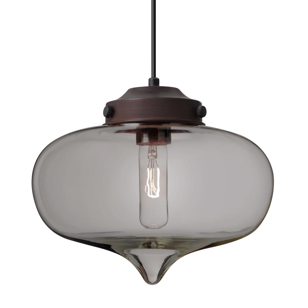 Besa Mira Pendant Bronze Smoke 1x60W T10, 15Ft. Cord