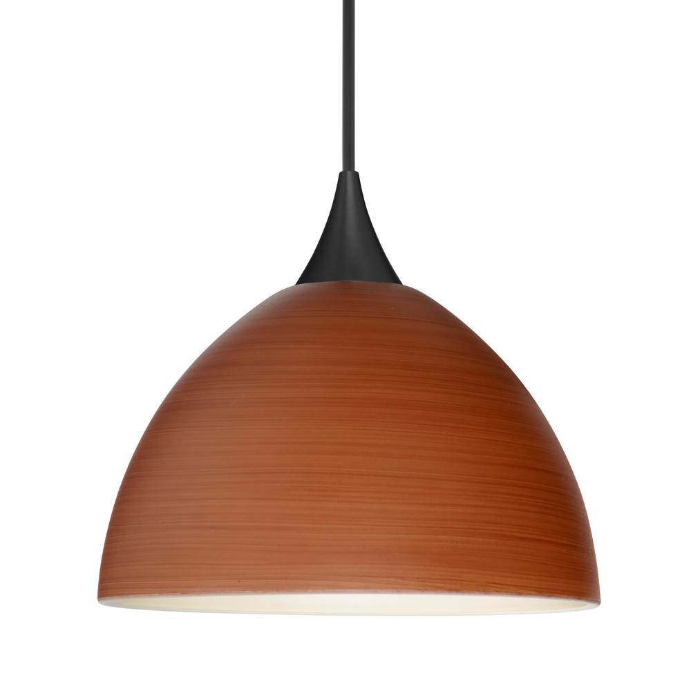 Besa Pendant Brella, Black Finish, Cherry 1x6W LED