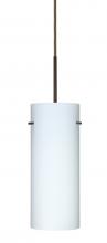 Besa Lighting 1JC-412307-BR-L - Besa Stilo 10 Pendant Bronze Opal Matte 1x100W Medium Base, 15Ft. Cord