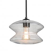 Besa Lighting 1JC-ZENCL-BK - Besa, Zen Cord Pendant, Clear Bubble, Black Finish, 1x60W Medium Base