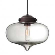 Besa Lighting 1JT-MIRACL-BR-L - Besa Mira Pendant Bronze Clear 1x60W T10, 15Ft. Cord
