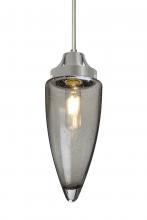 Besa Lighting 1JT-SULUSM-EDIL-SN - Besa, Sulu Cord Pendant, Smoke Bubble, Satin Nickel Finish, 1x8W LED Filament