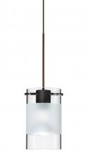 Besa Lighting 1XT-6524EC-BR - Besa Pendant Scope 4 Bronze Clear/Frost 1x50W MAX GY6.35 Base MR16