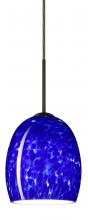 Besa Lighting J-169786-BR-L - Besa Lucia Pendant For Multiport Canopy Bronze Blue Cloud 1x75W Medium Base, 15Ft. Cord