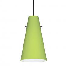 Besa Lighting J-412435-LED-BK - Besa Cierro Pendant For Multiport Canopy Black Chartreuse 1x9W LED