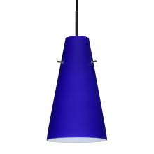 Besa Lighting J-4124CM-LED-BK - Besa Cierro LED Pendant For Multiport Canopy J Cobalt Blue Matte Black 1x9W LED