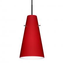 Besa Lighting J-4124RM-LED-BK - Besa Cierro LED Pendant For Multiport Canopy J Ruby Matte Black 1x9W LED