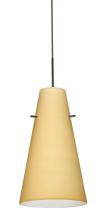 Besa Lighting J-4124VM-BR-L - Besa Cierro Pendant For Multiport Canopy Bronze Vanilla Matte 1x100W Medium Base, 15Ft. Cord