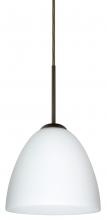 Besa Lighting J-447007-BR-L - Besa Vila Pendant For Multiport Canopy Bronze Opal Matte 1x60W Medium Base, 15Ft. Cord