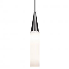 Besa Lighting J-METRO16-BK - Besa Metro 16 Pendant for Multiport Canopy, Opal Matte, Black Finish, 1x60W Medium base