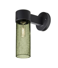 Besa Lighting JUNI10MS-WALL-EDIL-BK - Besa, Juni 10 Outdoor Sconce, Moss Bubble, Black Finish, 1x4W LED Filament