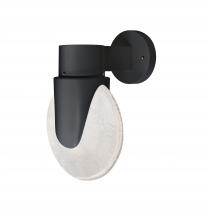 Besa Lighting PRADABK-WALL-LED-BK - Besa, Prada Outdoor Sconce, Black/Bubble, Black Finish, 1x4W LED