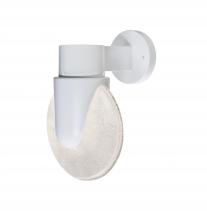 Besa Lighting PRADAWH-WALL-LED-WH - Besa, Prada Outdoor Sconce, White/Bubble, White Finish, 1x4W LED