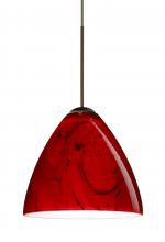 Besa Lighting RXP-1779MA-LED-BR-L - Besa Pendant Mia Bronze Magma 1x5W LED, 15Ft. Cord