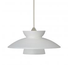 Besa Lighting RXP-271825-LED-SN-L - Besa Pendant Trilo 7 Satin Nickel Frost 1x5W LED, 15Ft. Cord