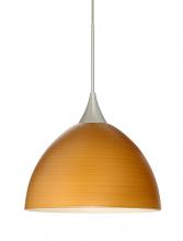 Besa Lighting RXP-4679OK-SN-L - Besa Pendant Brella Satin Nickel Oak 1x50W MAX GY6.35 Base, 15Ft. Cord