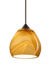 Besa Lighting RXP-5605HN-LED-BR - Besa Pendant Tay Tay Bronze Honey 1x5W LED