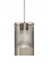 Besa Lighting RXP-6524ES-SN-L - Besa Pendant Scope 4 Satin Nickel Smoke/Frost 1x50W MAX GY6.35 Base MR16, 15Ft. Cord
