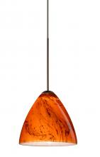 Besa Lighting X-1779HB-LED-BR-L - Besa Pendant For Multport Canopy Mia Bronze Habanero 1x5W LED, 15Ft. Cord