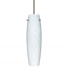 Besa Lighting X-412119-BR-DIM010 - Besa Stilo 11 Pendant for Multiport Canopy, Carrera, Bronze, 1x50W MAX GY6.35 Base, 0-10V Dimming