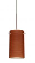 Besa Lighting X-4404CH-BR-277-DIM010 - Besa Stilo 7 Pendant for Multiport Canopy Bronze Cherry 1x50W MAX GY6.35 Base, 277V, 0-10V Dimming