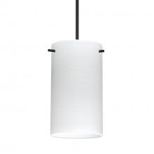 Besa Lighting X-4404KR-BK-277-DIM010 - Besa Stilo 7 Pendant for Multiport Canopy Black Chalk 1x50W MAX GY6.35 Base, 277V, 0-10V Dimming