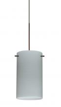Besa Lighting X-4404KR-BR-277-DIM010 - Besa Stilo 7 Pendant for Multiport Canopy Bronze Chalk 1x50W MAX GY6.35 Base, 277V, 0-10V Dimming