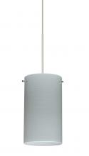 Besa Lighting X-4404KR-SN-277-DIM010 - Besa Stilo 7 Pendant for Multiport Canopy Satin Nickel Chalk 1x50W MAX GY6.35 Base