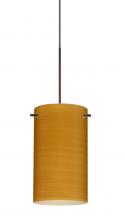Besa Lighting X-4404OK-BR-277-DIM010 - Besa Stilo 7 Pendant for Multiport Canopy Bronze Oak 1x50W MAX GY6.35 Base, 277V, 0-10V Dimming