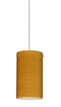 Besa Lighting X-4404OK-SN-277-DIM010 - Besa Stilo 7 Pendant for Multiport Canopy Satin Nickel Oak 1x50W MAX GY6.35 Base