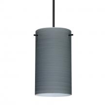 Besa Lighting X-4404TN-BK-277-DIM010 - Besa Stilo 7 Pendant for Multiport Canopy Black Titan 1x50W MAX GY6.35 Base, 277V, 0-10V Dimming