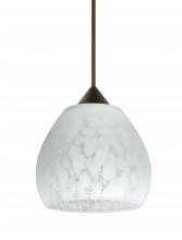 Besa Lighting X-560519-LED-BR-L - Besa Pendant For Multiport Canopy Tay Tay Bronze Carrera 1x5W LED, 15Ft. Cord