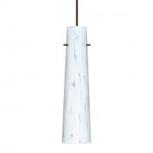 Besa Lighting X-567419-LED-BR-L - Besa Camino Pendant for Multiport Canopy Bronze Carrera 1x50W MAX GY6.35 Base, 15Ft. Cord