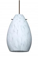 Besa Lighting XP-171319-BR-L - Besa Pendant Pera 6 Bronze Carrera 1x50W MAX GY6.35 Base, 15Ft. Cord