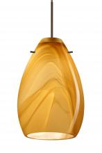 Besa Lighting XP-1713HN-BR-L - Besa Pendant Pera 6 Bronze Honey 1x50W MAX GY6.35 Base, 15Ft. Cord