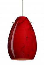 Besa Lighting XP-1713MA-SN-L - Besa Pendant Pera 6 Satin Nickel Magma 1x50W MAX GY6.35 Base, 15Ft. Cord