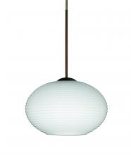 Besa Lighting XP-561207-LED-BR-L - Besa Pendant Lasso Bronze Opal Matte 1x5W LED, 15Ft. Cord