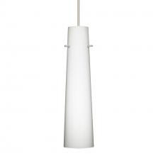 Besa Lighting XP-567407-SN-277-DIM010 - Besa Camino Pendant Satin Nickel Opal Matte 1x50W MAX GY6.35 Base, 277V, 0-10V Dimming