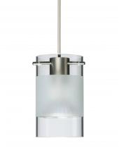 Besa Lighting XP-6524EC-LED-SN-L - Besa Pendant Scope 4 Satin Nickel Clear/Frost 1x5W LED, 15Ft. Cord