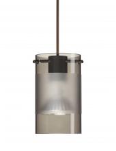Besa Lighting XP-6524ES-LED-BR-L - Besa Pendant Scope 4 Bronze Smoke/Frost 1x5W LED, 15Ft. Cord