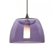 Besa Lighting XP-SPURPL-BR-L - Besa Spur Cord Pendant, Plum, Bronze Finish, 1x35W MAX GY6.35 Base, 15Ft. Cord