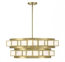 Savoy House 1-3166-6-322 - Gideon 6-Light Chandelier in Warm Brass
