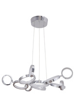Craftmade 47191-CH-LED - Mira 11 Ring LED Adjustable Chandelier in Chrome