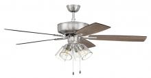 Craftmade P104BNK5-52DWGWN - 52" Ceiling Fan w/Blades, 4 Clear Glass LED Lights