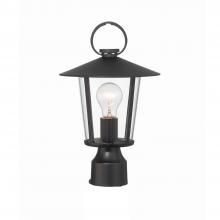 Crystorama AND-9207-CL-MK - Andover 9'' Matte Black Outdoor Post